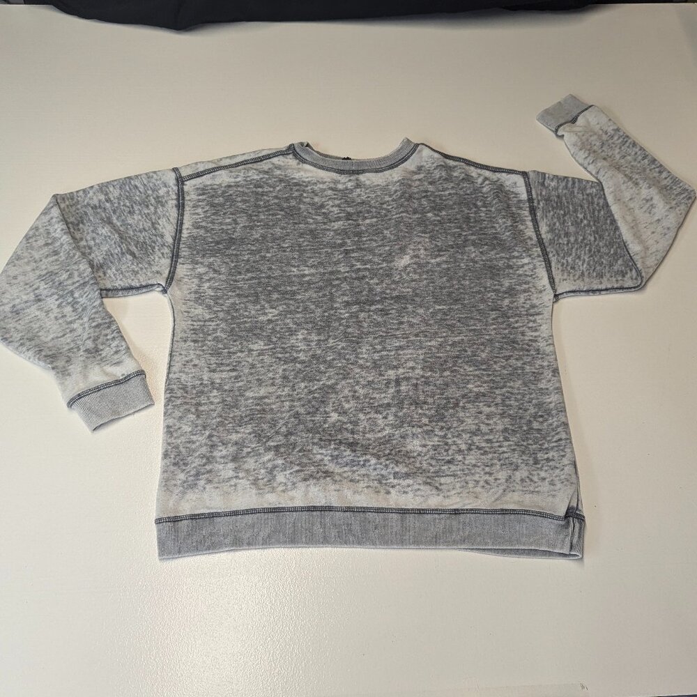 chica-d Size Small *Oversized! Gray Burnout Sweatshirt *Medium, Large